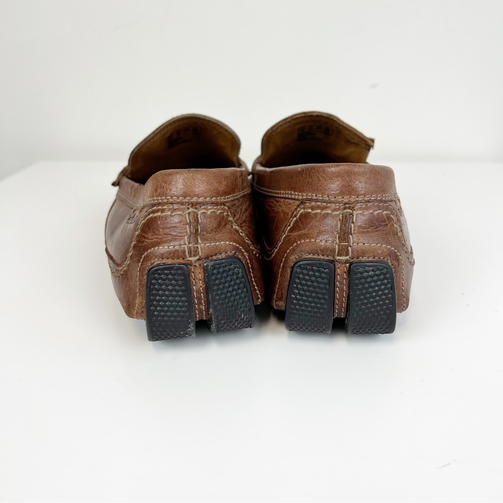 Clarks Ashmont Way Brown Cognac Leather Driving Loafer 9.5 M - Picture 8 of 11